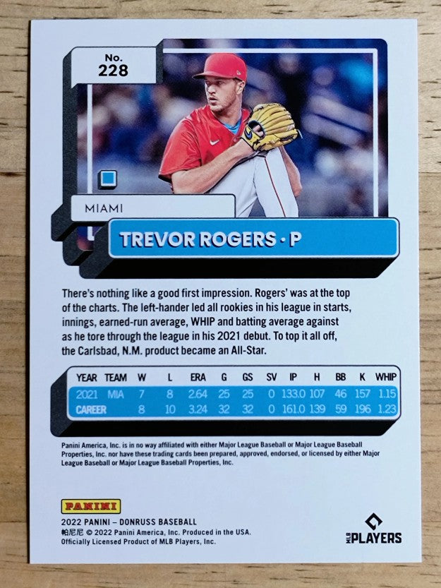 2022 Donruss Liberty #228 Trevor Rogers