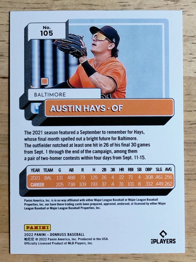 2022 Donruss Presidential Collection #105 Austin Hays