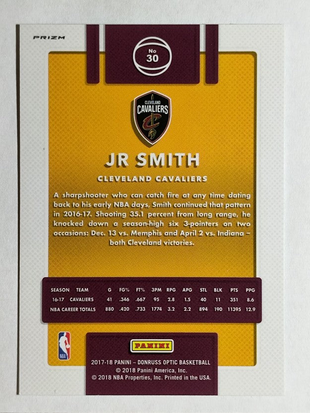 2017-18 Donruss Optic Fast Break Holo #30 JR Smith