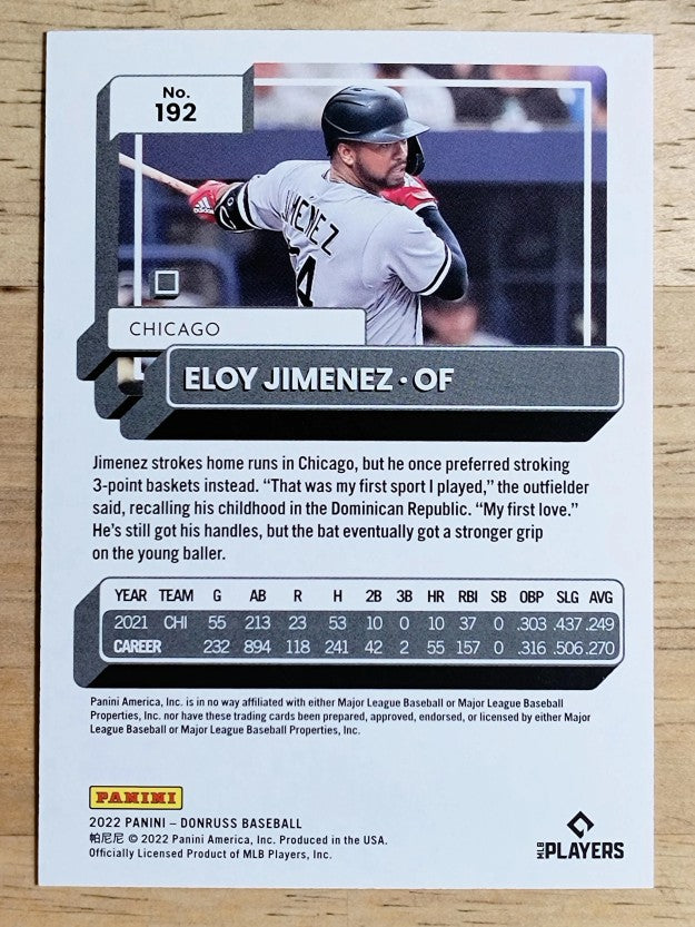 2022 Donruss Red #192 Eloy Jimenez