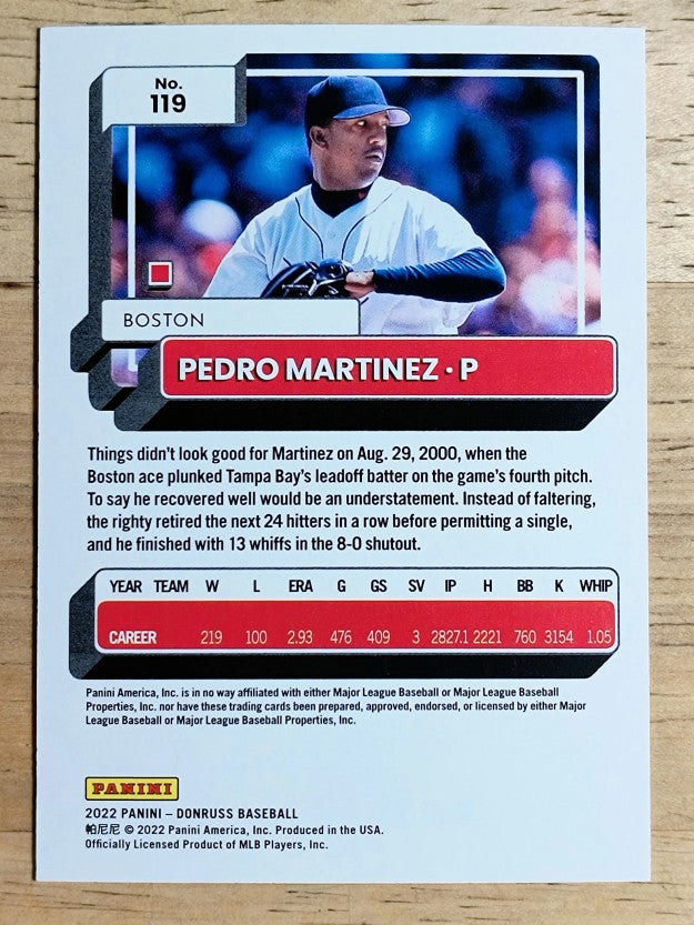 2022 Donruss Red #119 Pedro Martinez