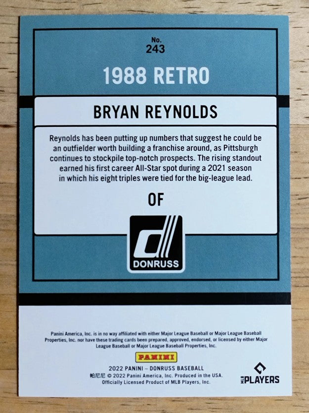 2022 Donruss Red #243 Bryan Reynolds