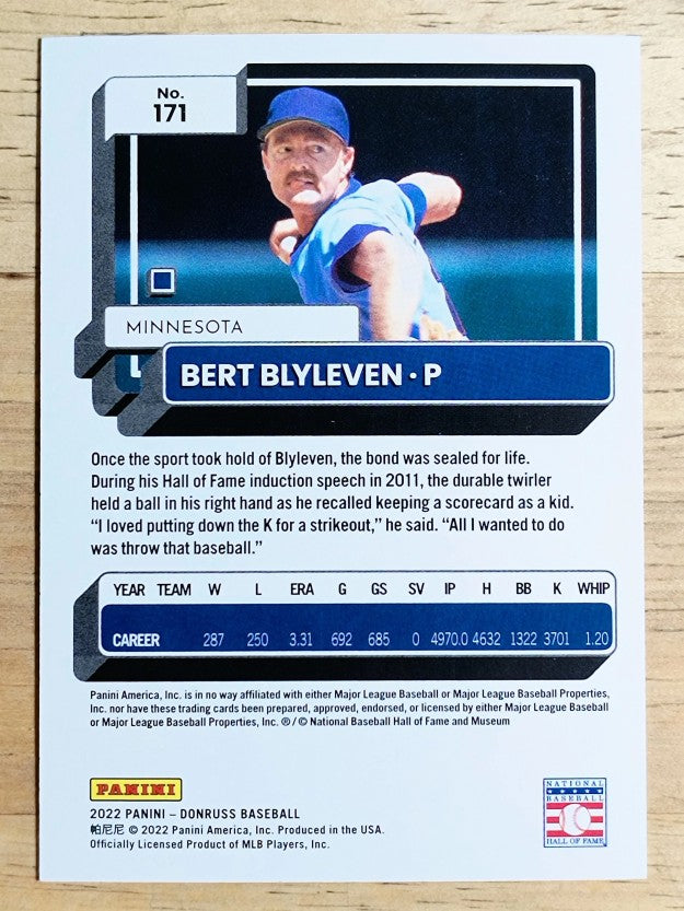 2022 Donruss Red #171 Bert Blyleven