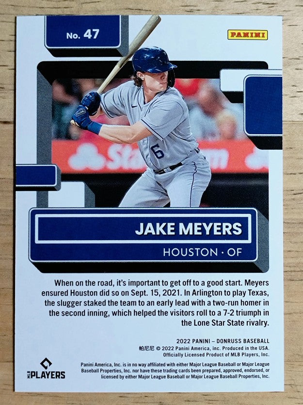 2022 Donruss Red #47 Jake Meyers RR