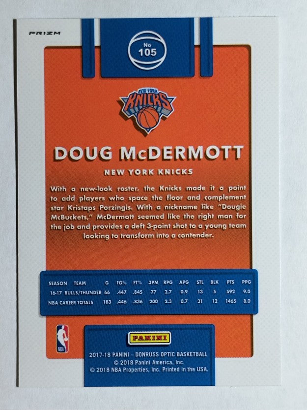 2017-18 Donruss Optic Fast Break Holo #105 Doug McDermott