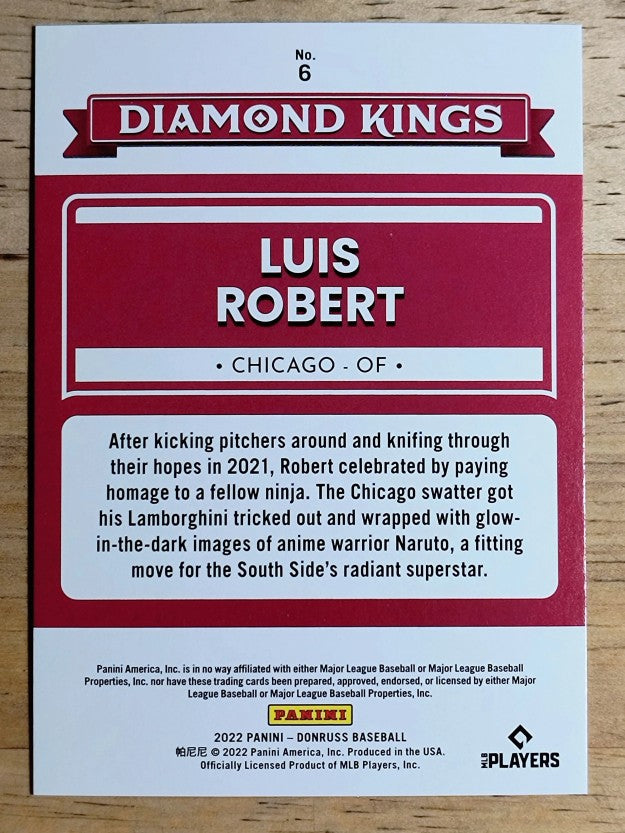 2022 Donruss Stat Line Season #6 Luis Robert DK/400