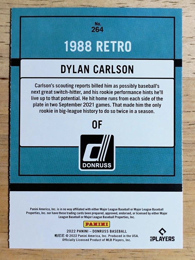 2022 Donruss Variations #264 Dylan Carlson RETRO
