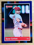 2022 Donruss Variations Holo Blue #264 Dylan Carlson RETRO