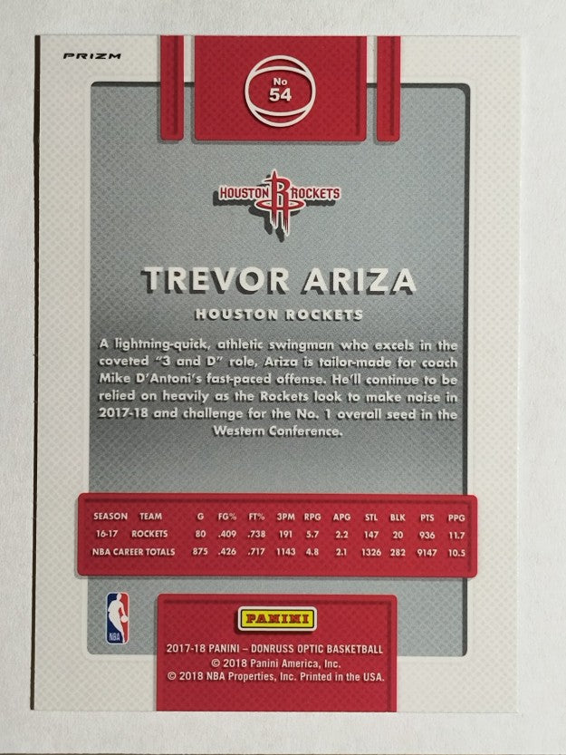 2017-18 Donruss Optic Blue Velocity #54 Trevor Ariza