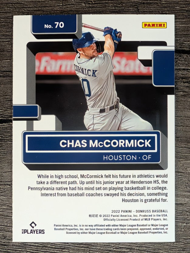 2022 Donruss #70 Chas McCormick RR RC