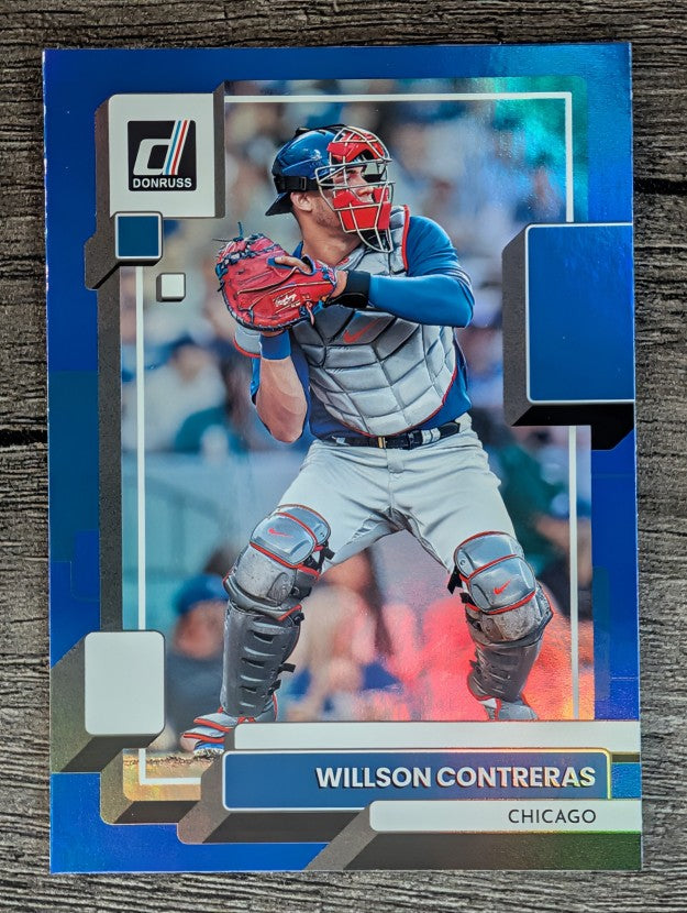 2022 Donruss Holo Blue #152 Willson Contreras