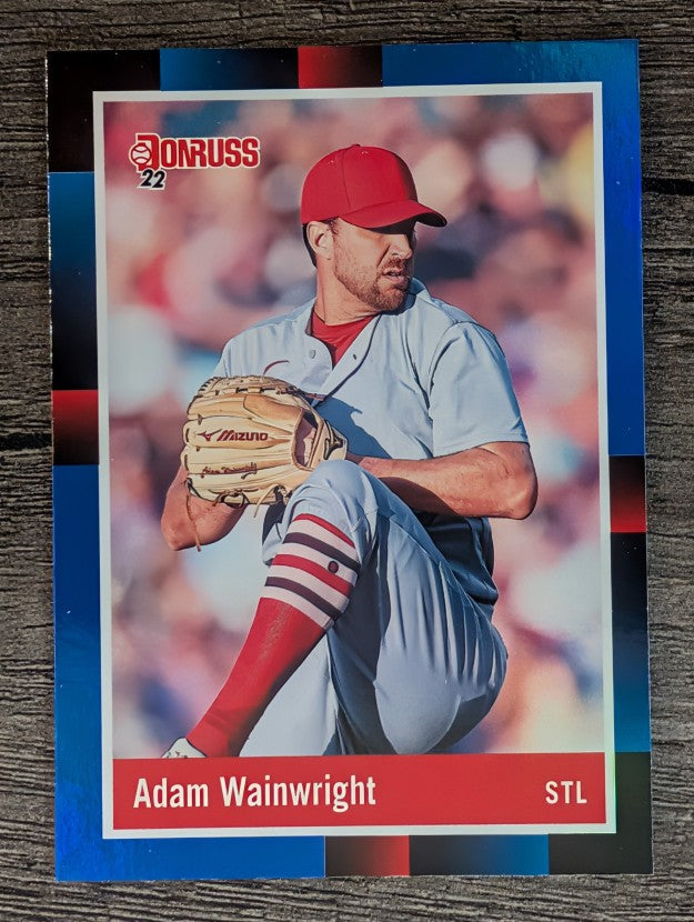 2022 Donruss Holo Blue #272 Adam Wainwright RETRO