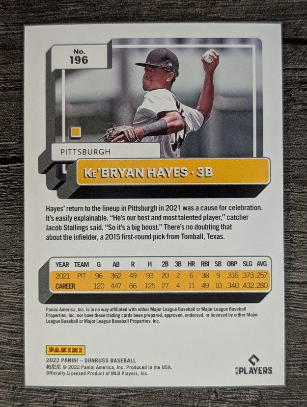 2022 Donruss Red #196 Ke'Bryan Hayes