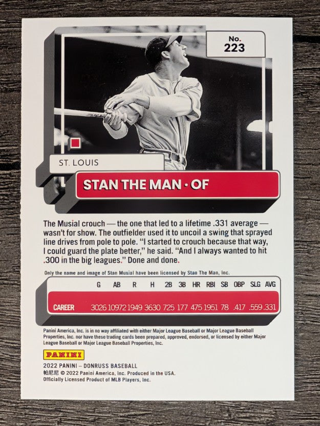 2022 Donruss Variations #223 Stan Musial