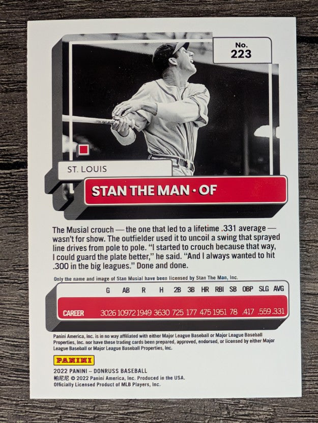 2022 Donruss Variations #223 Stan Musial