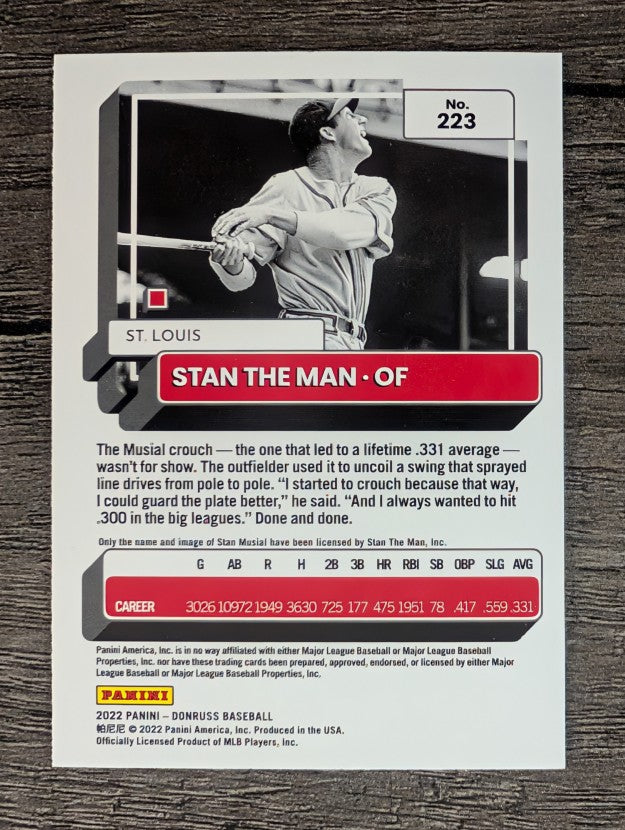 2022 Donruss Variations #223 Stan Musial