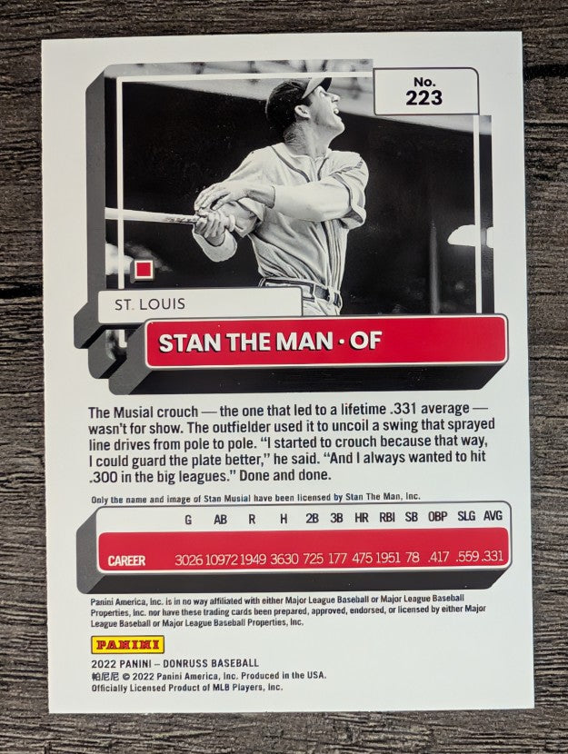 2022 Donruss Variations #223 Stan Musial
