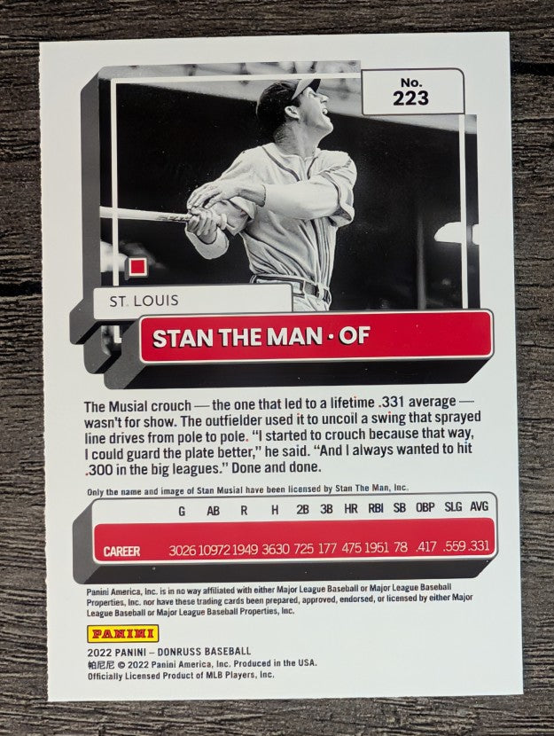 2022 Donruss Variations #223 Stan Musial