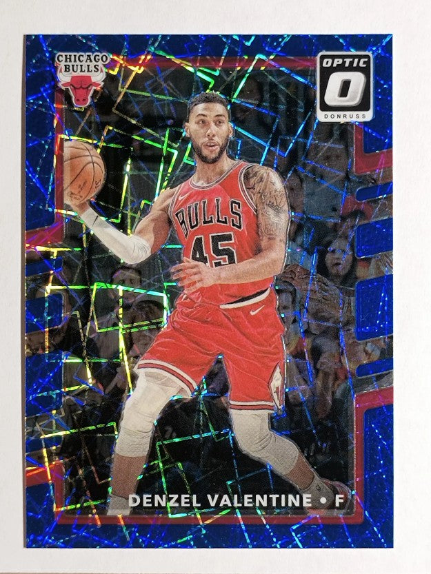 2017-18 Donruss Optic Blue Velocity #24 Denzel Valentine