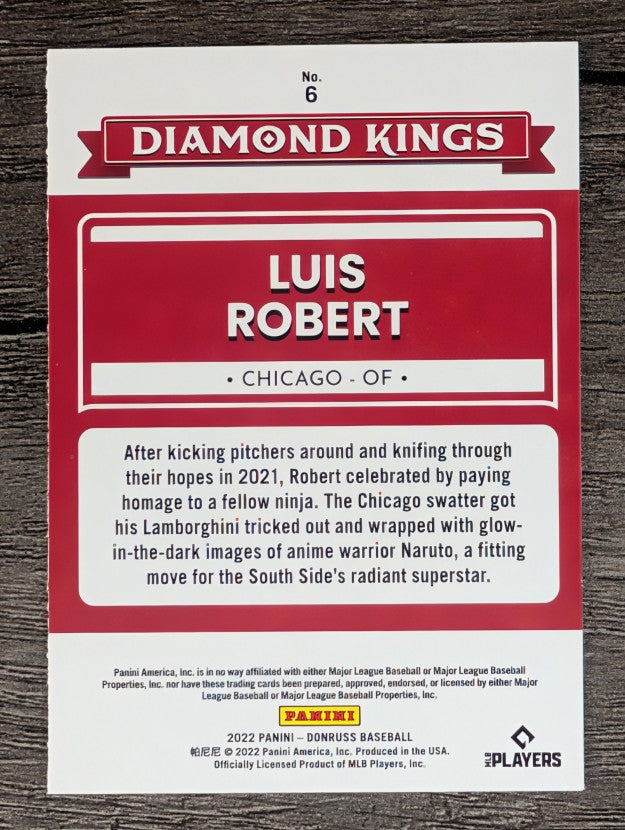 2022 Donruss #6 Luis Robert DK