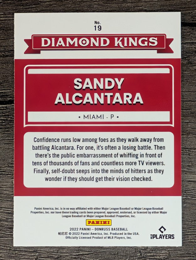 2022 Donruss #19 Sandy Alcantara DK
