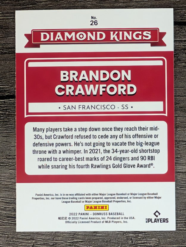 2022 Donruss #26 Brandon Crawford DK