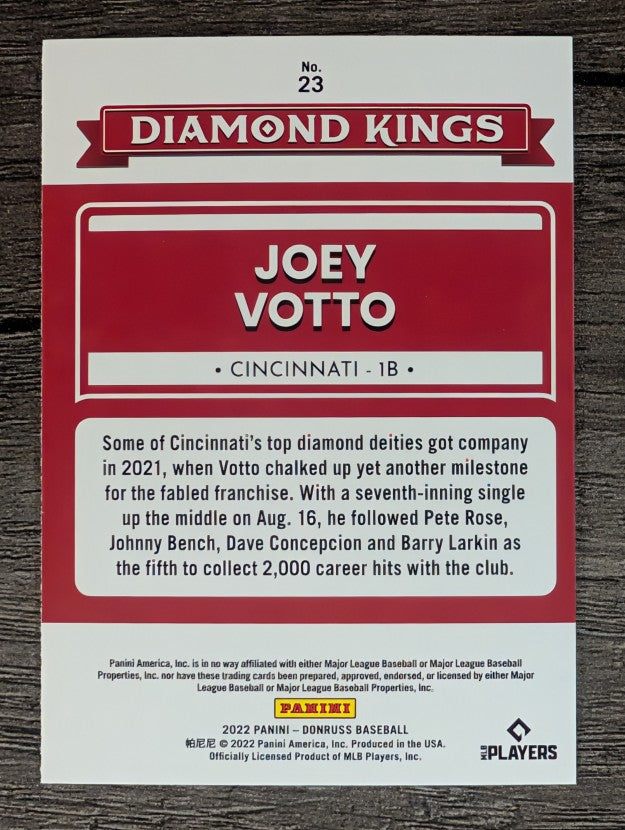 2022 Donruss #23 Joey Votto DK