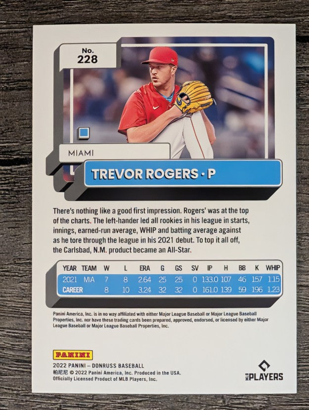 2022 Donruss #228 Trevor Rogers