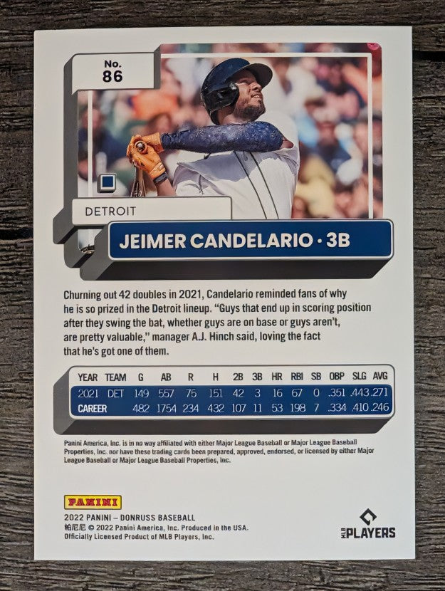 2022 Donruss #86 Jeimer Candelario