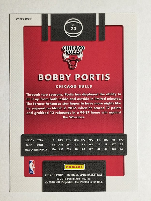 2017-18 Donruss Optic Blue Velocity #23 Bobby Portis
