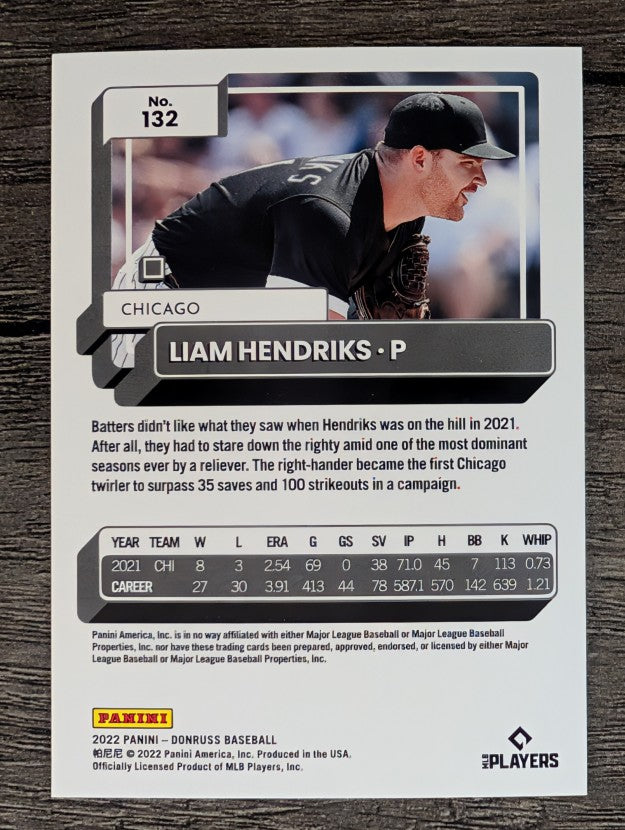 2022 Donruss #132 Liam Hendriks