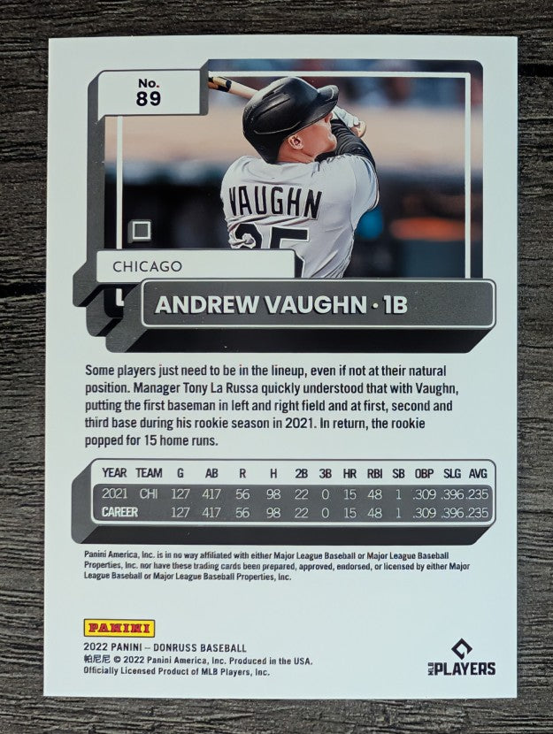 2022 Donruss #89 Andrew Vaughn