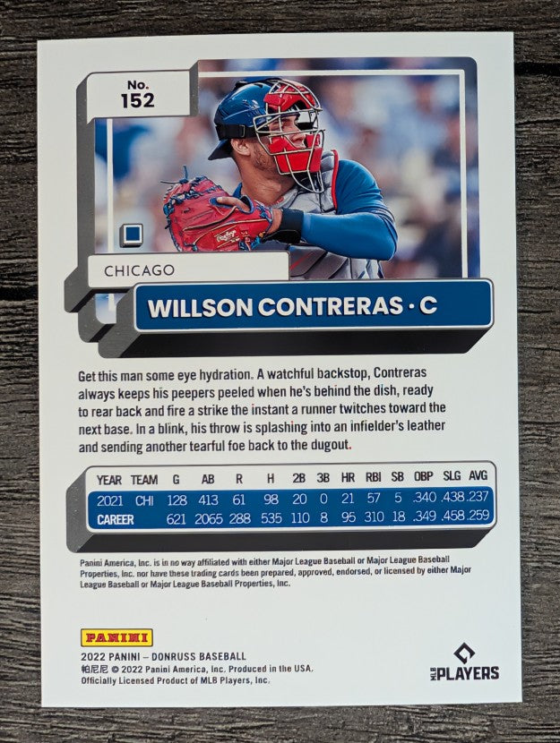 2022 Donruss #152 Willson Contreras