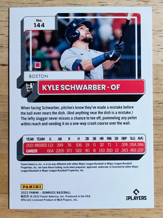 2022 Donruss #144 Kyle Schwarber