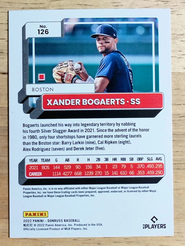 2022 Donruss #126 Xander Bogaerts