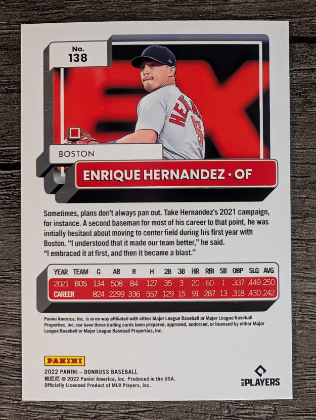 2022 Donruss #138 Enrique Hernandez