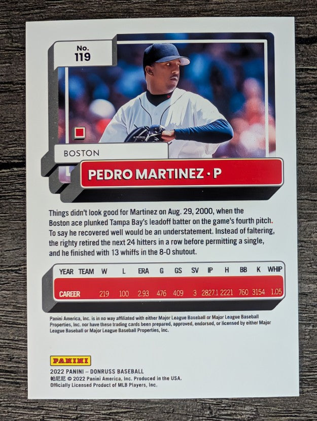 2022 Donruss #119 Pedro Martinez