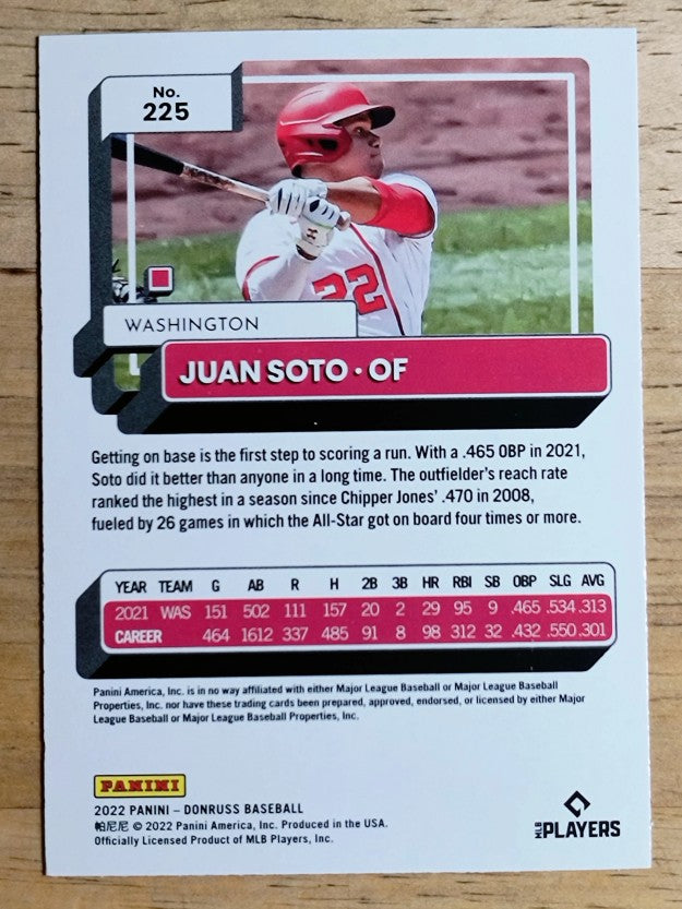 2022 Donruss #225 Juan Soto