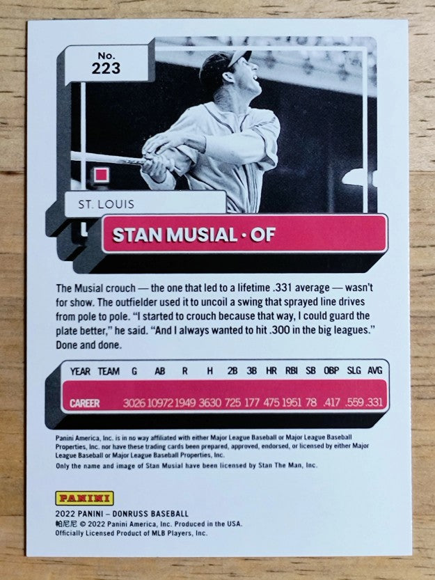 2022 Donruss #223 Stan Musial