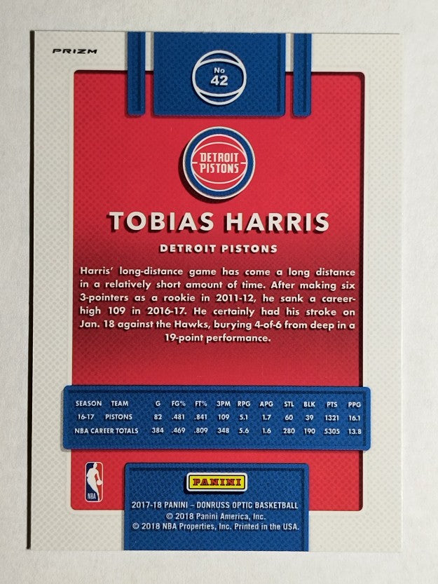 2017-18 Donruss Optic Blue Velocity #42 Tobias Harris