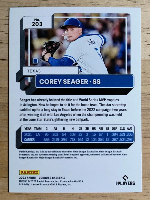 2022 Donruss #203 Corey Seager