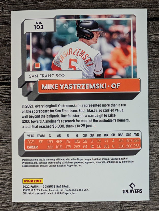 2022 Donruss #103 Mike Yastrzemski