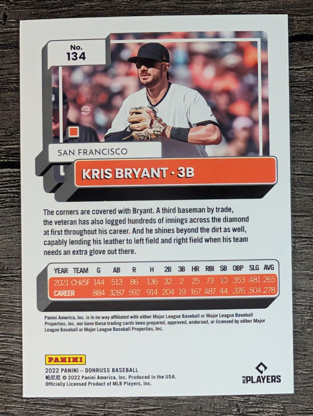 2022 Donruss #134 Kris Bryant