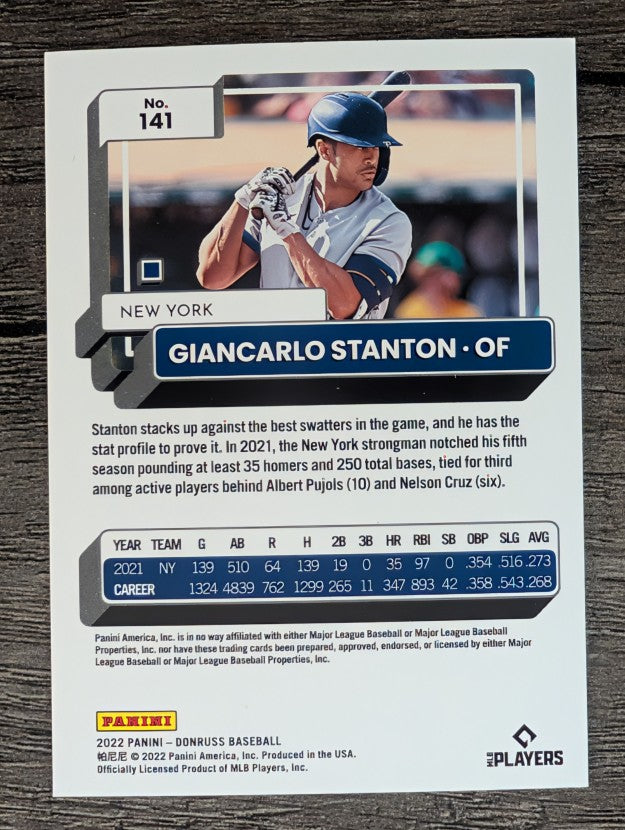 2022 Donruss #141 Giancarlo Stanton