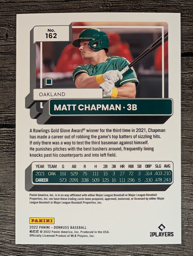 2022 Donruss #162 Matt Chapman
