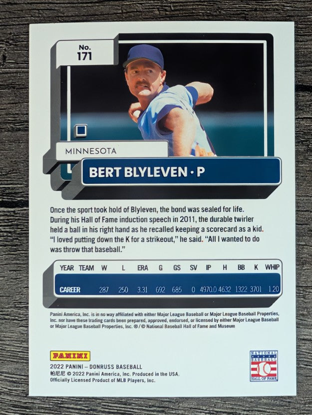 2022 Donruss #171 Bert Blyleven