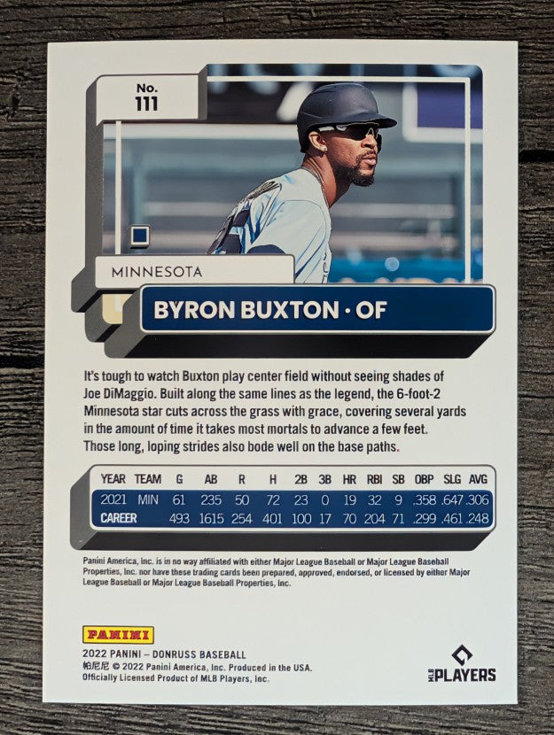 2022 Donruss #111 Byron Buxton