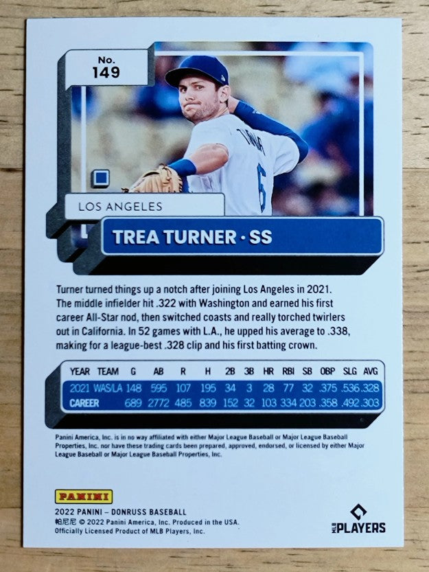2022 Donruss #149 Trea Turner