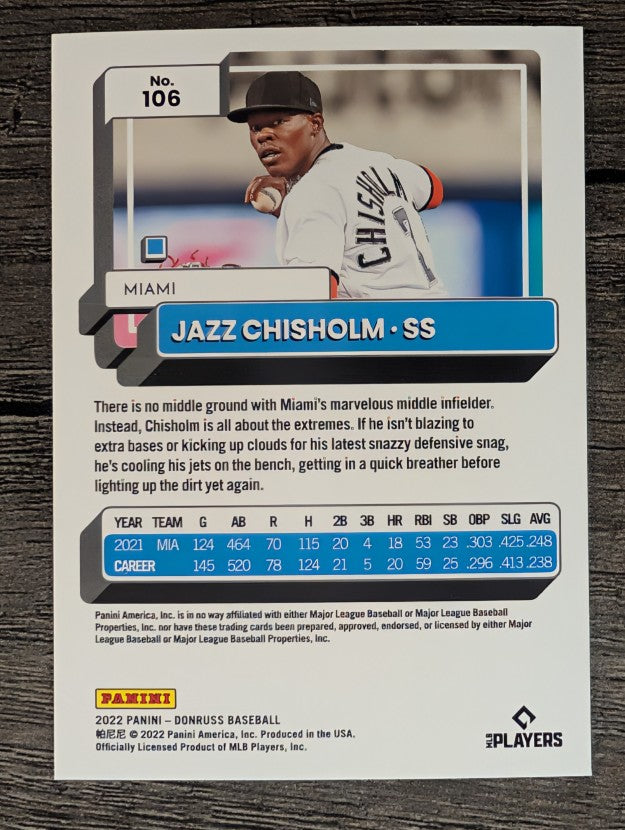 2022 Donruss #106 Jazz Chisholm