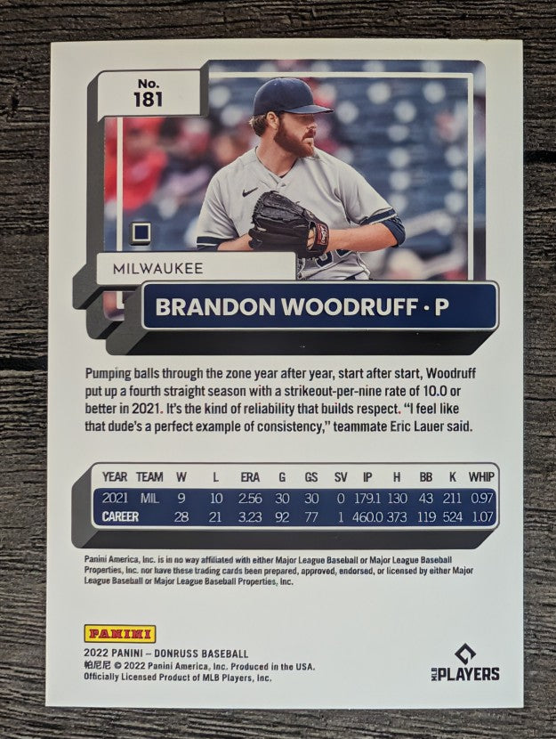 2022 Donruss #181 Brandon Woodruff